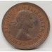 AUSTRALIA 1964 . HALF 1/2  PENNY . ERROR . MIS-STRIKE